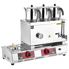 Remta N13 55 Model Çay Ocağı, Doğalgazlı, 3 Demlikli, 34 Litre Kapasiteli