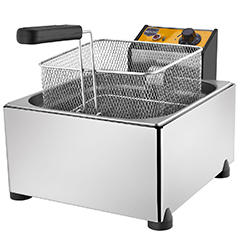Remta R101 Elektrikli Fritöz, Kapaklı, 8 Litre Kapasiteli, 25x25x12 cm Sepet Ölçülü
