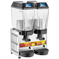 Remta ST14 Çiftli Ayran Soğutma Makinesi, 2 Karıştırıcılı, 20+20 Litre Kapasiteli, Silver