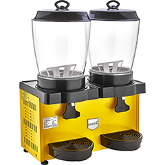 Remta ST35 Royal Çiftli Mini Şerbet ve Ayran Makinesi, Karıştırıcılı, 11+11 Litre Kapasiteli, Sarı