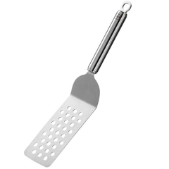 Rösle Açılı Spatula, Paslanmaz Çelik, Delikli, 32 cm