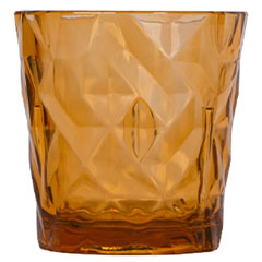 Rubikap EX.PT250 Exclusive Prizma Bardak, Polikarbon, 250 ml, Amber