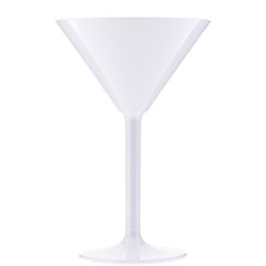 Rubikap PM.M20 Premium Martini Bardağı, Polikarbon, 200 ml, Beyaz