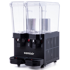 Samixir 40.SMB Klasik Twin Soğuk İçecek Dispenseri, 20+20 Lt, Karıştırıcılı ve Fıskiyeli, Siyah