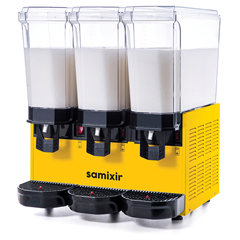 Samixir 60.MMMY Klasik Triple Soğuk İçecek Dispenseri, 20+20+20 lt, 3 Karıştırıcılı, Sarı