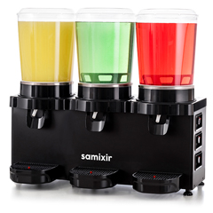 Samixir MMM30 AB, Analog, Panoromik Triple Soğuk İçecek Dispenseri, 10+10+10 Lt, Karıştırıcılı, Siyah