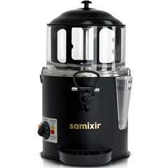 Samixir SC06 Panoramik Sıcak Çikolata ve Salep Makinesi, 6 Lt, Karıştırıcılı, Siyah