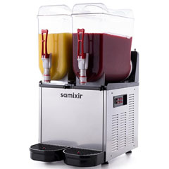 Samixir Slush24 Slush Twın Buzlu ve Soğuk İçecek Dispenseri,  12+12 lt, Inox