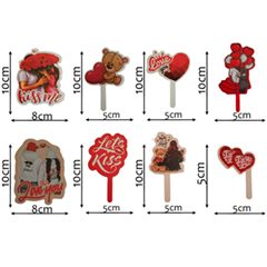 Sevgililer Günü Pasta Süsü Love 6