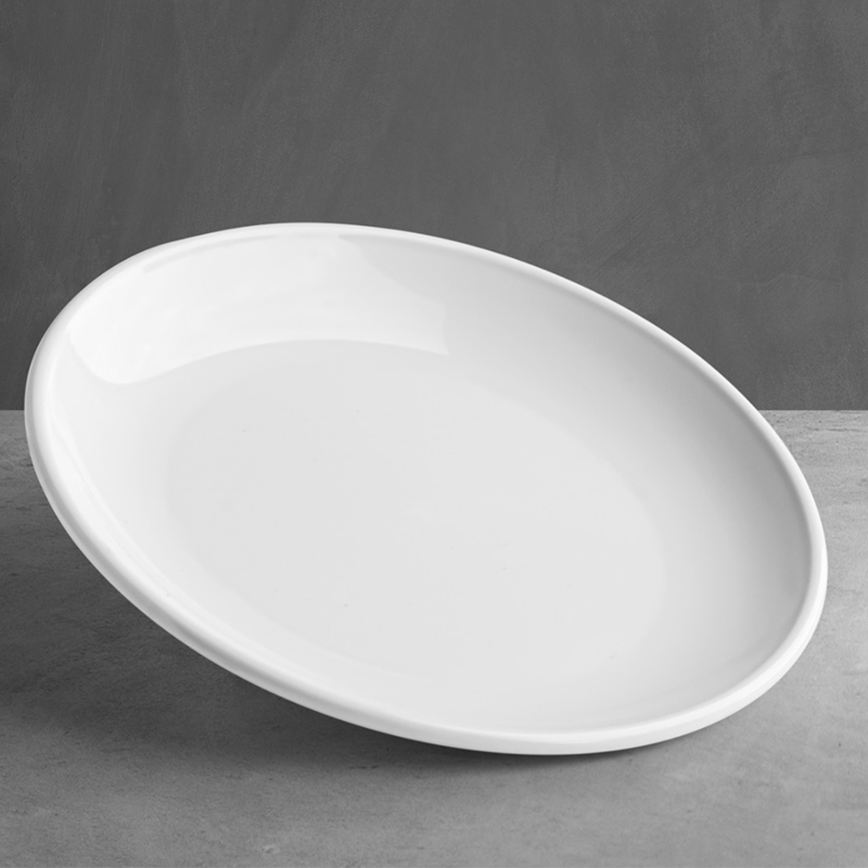 Shome Polikarbon Düz Tabak, Beyaz, 19 cm
