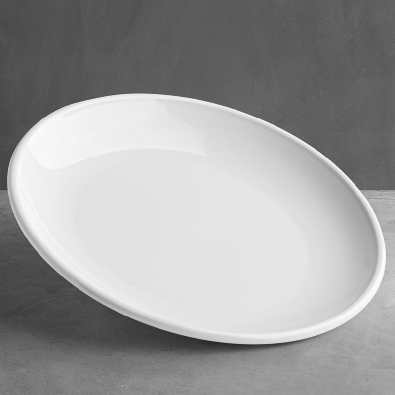 Shome Polikarbon Düz Tabak, Beyaz, 25 cm