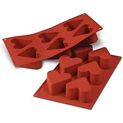 Silikomart Kalp Silikon Pasta Kalıbı