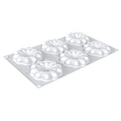 Silikomart Kıt 3D Tarte Rıng Bloom Silikon Kalıp, 80 mm