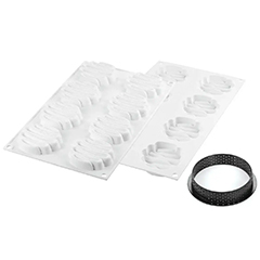 Silikomart Kit Tarte Ring Honore Silikon Kalıp, 8 cm