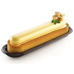 Silikomart Kıt Tarte Rıng Oblong Silikon Kalıp, 14,6x34 cm