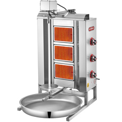 Silverinox 3 Radyanlı Döner Ocağı, Üstten Motorlu, LPG'li