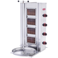Silverinox 4 Radyanlı Döner Ocağı, Doğalgazlı
