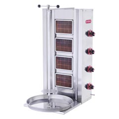 Silverinox 4 Radyanlı Döner Ocağı, LPG'li