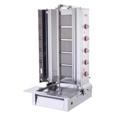 Silverinox 5 Radyanlı Döner Ocağı, Alttan Motorlu, Doğalgazlı