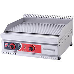 Silverinox 600 Seri Izgara, Oluklu, Elektrikli, 60x60 cm