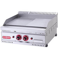 Silverinox 600 Seri Izgara, Oluklu, Gazlı, 60x60 cm