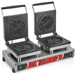 Silverinox Çiftli Çiçek Waffle Makinesi
