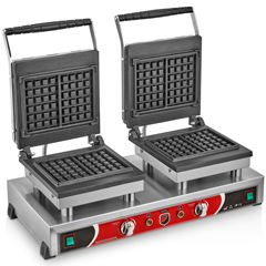 Silverinox Çiftli Kare Waffle Makinesi