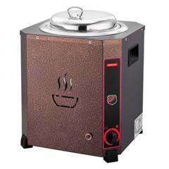Silverinox Jumbo Çorba Kazanı, 13 Litre, Dövme Bakır