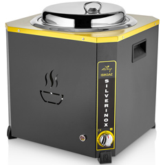 Silverinox Jumbo Çorba Kazanı, 9 Litre, Siyah