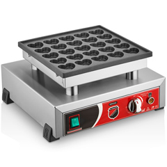 Silverinox Kalpli Bubble Waffle Makinesi, Tekli, Kapaksız