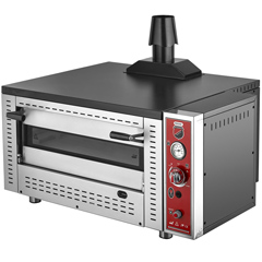 Silverinox Tek Katlı Gazlı Pizza Fırını, 4 Pizza Kapasiteli, 62x62 cm