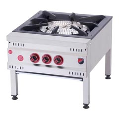 Silverinox Yer Ocağı, Üç Yanışlı, 70x80x50 cm, LPG-NG