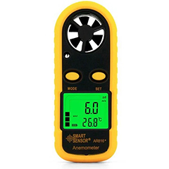 Smart Sensor AR 816 Rüzgar Hızı ve Sıcaklık Ölçer, Anemometre