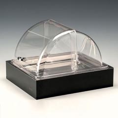 Zicco Soğutuculu Teşhir Standı, Polikarbon Roll Top Kapaklı, 30x36x25 cm