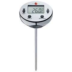 Testo 0560-1113 Su Geçirmez Paslanmaz Mini Termometre