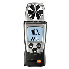Testo 410-2 Anemometre, Hız, Sıcaklık ve Nem Ölçer