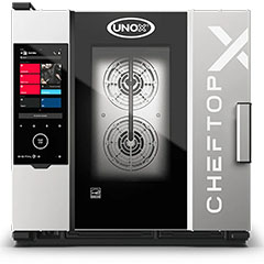 Unox XEDA-0611-EXRS CheftopX Digital ID Elektrikli Kombi Fırın, Gn 1/1, 6 Tepsi Kapasiteli