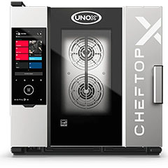 Unox XEDA-0611-GXRS CheftopX Digital ID Gazlı Kombi Fırın, Gn 1/1, 6 Tepsi Kapasiteli