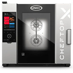 Unox XEDA-0621-EXRS CheftopX Digital ID Elektrikli Kombi Fırın, Gn 2/1, 6 Tepsi Kapasiteli