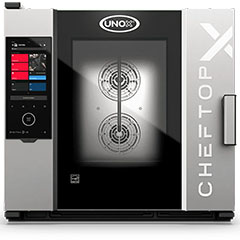 Unox XEDA-0621-GXRS CheftopX Digital ID Gazlı Kombi Fırın, Gn 2/1, 6 Tepsi Kapasiteli