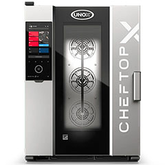 Unox XEDA-1011-GXRS CheftopX Digital ID Gazlı Kombi Fırın, Gn 1/1, 10 Tepsi Kapasiteli