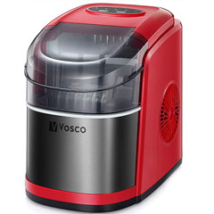 Vosco Buz Makinesi 12 kg/gün Kapasiteli, Set Üstü, Kırmızı