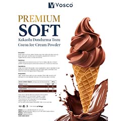Vosco Premıum Soft Dondurma Tozu, Kakaolu, 750 gr