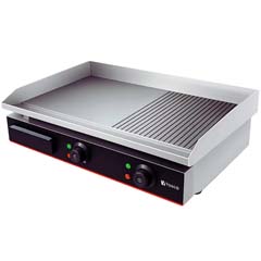 Vosco VBL-822 Elektrikli Pleyt Izgara, Yarı Oluklu, Çift Kontrollü, 73x47x24 cm