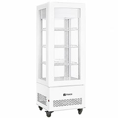 Vosco VFT-410L Dik Tip Soğutmalı Teşhir Dolabı, Beyaz