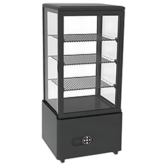 Vosco VFT-78L Dik Tip Soğutmalı Teşhir Dolabı, Siyah, 78 L, 45x41x97 cm