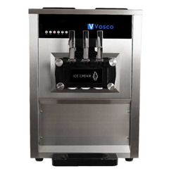Vosco VXY-PT965S Pro Silver Soft 3 Kollu Set Üstü Dondurma Makinesi, 25-28 lt, 2400 W