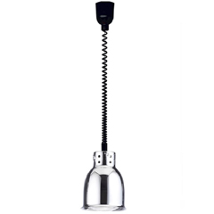 Warmer Bistro Sıcak Tutucu Lamba, Ayarlanabilir Kablo, 55-130 cm, Krom