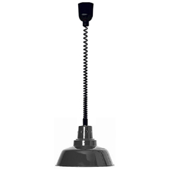 Warmer Retro Sıcak Tutucu Lamba, Ayarlanabilir Kablo, 55-130 cm, Siyah
