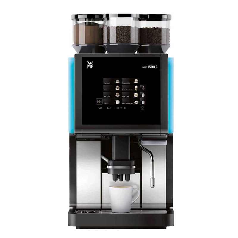 WMF 1500S Basic Milk, Su Tanklı, Buhar Çıkışlı, Ledli, 2 GR+1 CHOC, Jet Opt, Steam Jet, 230 V, 3 kw